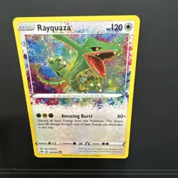 Pokemon Rayquaza 138/185 Swsh04: Vivid Voltage Card - NM/Mint - Image 3
