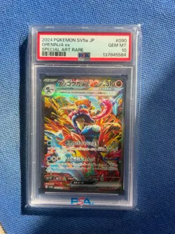 Pokemon greninja ex SAR Crimson Haze Trading Card 090/066 Authentic PSA10 - Image 1