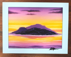 MTG Island Basic Land Art Print Signed by Mark Poole Magic the Gathering Artwork - Image 1