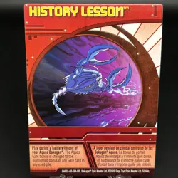 Bakugan HISTORY LESSON Red Ability Card 2009 BA662-AB-SM-GBL 32/48q - Image 1