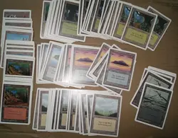 133 Cards MTG Unlimited Land Lot Plains Swamp Mountain Island Forest Excellent - Image 2