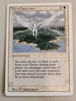 Island Sanctuary Revised Edition Regular NM Near Mint MTG - Image 1