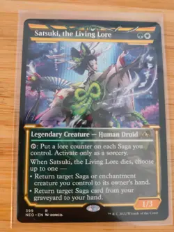 MTG Satsuki, the Living Lore (Showcase) Kamigawa: Neon Dynasty M/NM Free UK P&P - Image 1