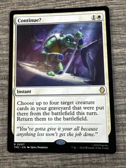 ContinueU 7 NM Teenage Mutant Ninja Turtles Eternal MTG - Image 1