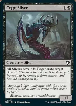 1 x Crypt Sliver - Commander Masters - NM-Mint - MTG - Image 1