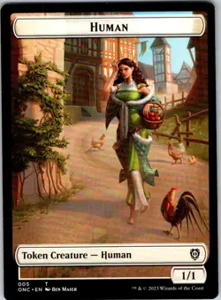 Magic the Gathering Spirit Human Token Phyrexia All Will Be One Commander - Image 2