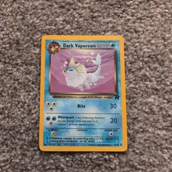 Original 2000 Pokemon Team Rocket Dark Vaporeon #45/82 - Image 1