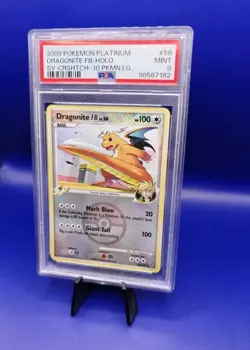 Dragonite FB 56/147 Crosshatch Holo Platinum Supreme Victors Pokemon Card PSA 9 - Image 2
