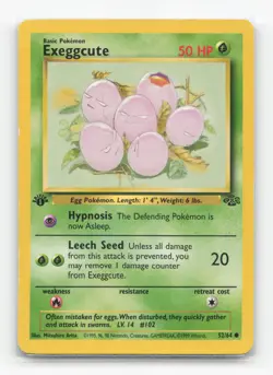 Pokemon TCG - Exeggcute 52/64 Moderately Played Common Jungle 1st Edition - Image 1