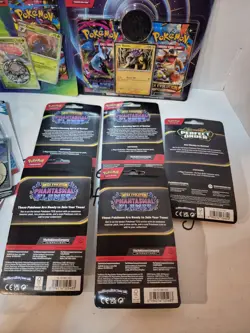 Pokemon TCG Mixed Lot Phantasmal Flames, Mega Evolution (Checklane Blisters) - Image 5