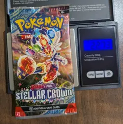 Stellar Crown Booster Pack - Heavy 22.73g - Sealed - Pokemon Scarlet & Violet - Image 1