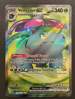 Pokemon TCG Venusaur ex Scarlet & Violet-151 182/165 Holo Ultra Rare - Image 2