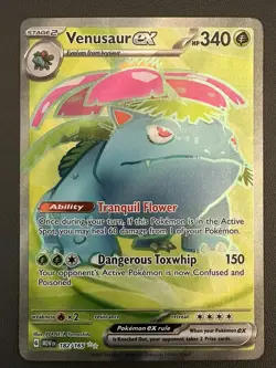 Pokemon TCG Venusaur ex Scarlet & Violet-151 182/165 Holo Ultra Rare - Image 3