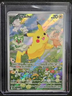 Pokemon Pikachu Promo Full Art Holo 70HP 088 SVP Scarlet & Violet English - Image 1