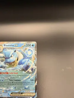 Pokemon TCG Blastoise EX Double Rare Holo 009/165 330 HP Scarlet & Violet 151 - Image 2