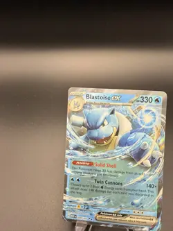 Pokemon TCG Blastoise EX Double Rare Holo 009/165 330 HP Scarlet & Violet 151 - Image 4
