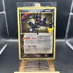 Pokemon Celebrations TCG Greninja Gold Star SWSH144 Black Star Promo Sealed - Image 1