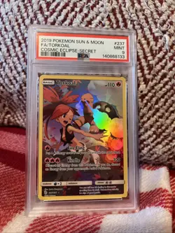 Pokemon TCG Torkoal 237/236 Secret Rare Full Art, Sun & Moon Cosmic Eclipse - Image 1
