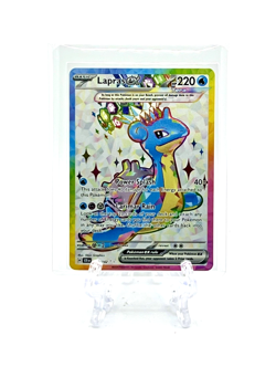 LAPRAS EX 2024 Pokemon TCG Stellar Crown #158/142 ULTRA RARE FULL ART HOLO - Image 2