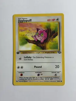 Pokemon Jungle Jigglypuff 54/64 Non Holo WOTC 1st Edition - Image 1