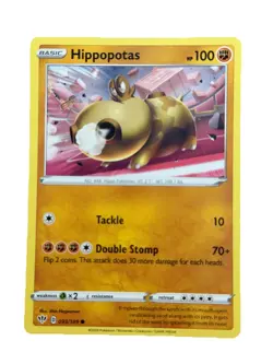 New: 2020 Pokemon TCG Hippopotas 093 Swsh03: Darkness Ablaze Regular Common - Image 1