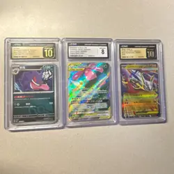 Pokemon CGC Graded Gengar, Venusaur & Snivy GX, Mega Latias ex Japanese Lot - Image 1