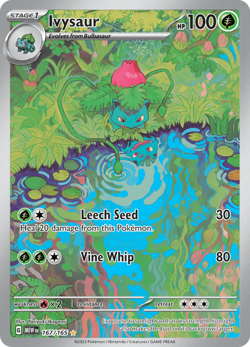 Pokemon TCG Ivysaur 167/165 Illustration Rare Scarlet & Violet 151 NM/M - Image 1