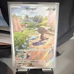 Pokemon TCG Paldean Wooper 102/094 Phantasmal Flames Holo Illustration Rare 60 … - Image 1