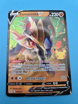Zamazenta V 018/025 Pokemon TCG 25th Anniversary LP/VG - Image 1