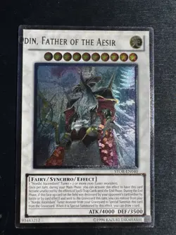 YuGiOh! Odin, Father Of The Aesir STOR - Error Misprint Name Shift Mint - Image 2