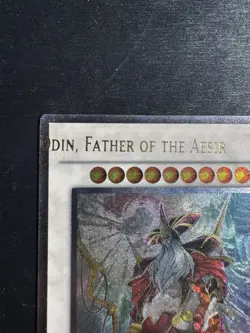 YuGiOh! Odin, Father Of The Aesir STOR - Error Misprint Name Shift Mint - Image 3