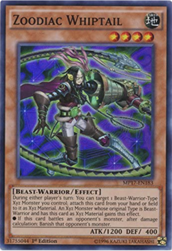 Yu-Gi-Oh! - Zoodiac Whiptail - MP17-EN183 - Super Rare - NM/M - NEW - Image 1