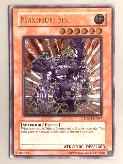 yugioh Maximum Six LODT-EN097 Ultimate unlimited Edition near mint - Image 1