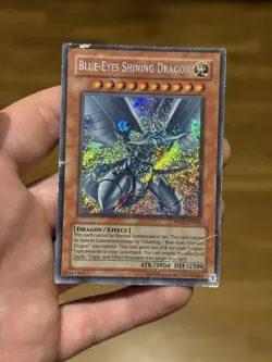 RP02-EN096 Yu-Gi-Oh! Blue-eyes Shining Dragon Secret Rare 1996 Edition - Image 1