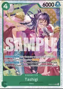 One Piece English - Tashigi - EB03-018 - SR - NM - Image 1