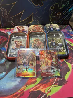 One Piece Tin Pack Set Vol 2 OP-13 Factory Sealed Promos! All Tins NO PACKS - Image 2