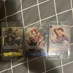 One Piece Mini Tin Promos vol 2 - Set Of 3 OP-13 ENGLISH Luffy, Sabo, Ace - Image 1