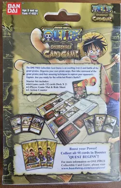 2005 Bandai Vintage One Piece CCG The Quest Begins Sealed Starter Deck English - Image 2