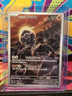 Pokemon TCG Paldean Tauros Illustration Rare Card 218/193 Sv02: Paldea Evolved - Image 1