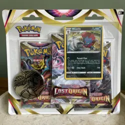 Pokemon TCG Lost Origin 3 Booster Blister Pack Regigigas Promo Card New Sealed - Image 1