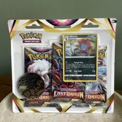 Pokemon TCG Lost Origin 3 Booster Blister Pack Regigigas Promo Card New Sealed - Image 1