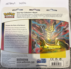 Pokemon TCG Lost Origin - Regigigas Triple Blister/3 Pack Booster - New/Sealed - Image 2
