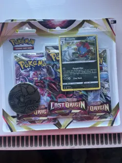 Pokemon TCG Lost Origin Sword & Shield 3-Pack Blister New & Sealed - Image 1