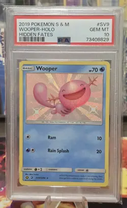 Wooper Holo SV9/SV94 | Sun & Moon Hidden Fates | PSA 10 Gem Mint Graded - Image 1
