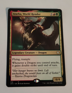 MtG Atarka, World Render (AFC-176) Rare English MINT - Image 1