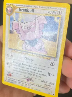 CARTE POKEMON GRANBULL 37/111 FR PEU COMMUNE NEO GENESIS - EXC - Image 2