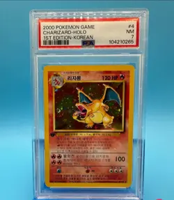 pokemon Card 2000 Charizard 1st Edition Holo . (PSA#7) - Image 1