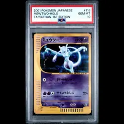 PSA 10 Pokemon Mewtwo 2001 Holo e-Series Expedition 1st ED Japanese 118/128 JPN! - Image 1