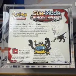 Pokemon TCG - Sun & Moon Crimson Invasion Booster Box W/ Acryllic(2) - Image 2