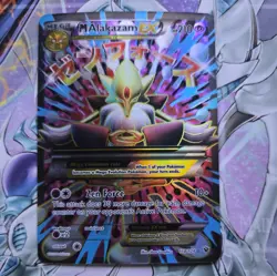 Pokemon Mega M Alakazam EX Full Art Ultra Rare Holo Card 118/124 Fates Collide - Image 1